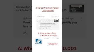 Penalty Compution SSS Contribution sss employersss [upl. by Ania]