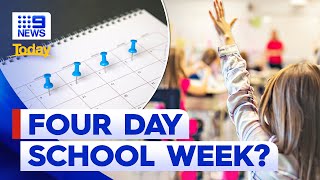 Queensland schools planning a fourday week for students  9 News Australia [upl. by Ajaj125]