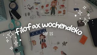 Filofax Wochendeko KW 15 2024  heartsfailing [upl. by Lavotsirc398]