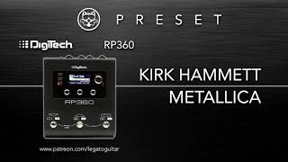 Kirk Hammett  Metallica Digitech RP360 [upl. by Aekan249]