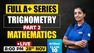 Trigonometry  Part 2  Mathematics  28112024  800 PM Onwards [upl. by Notsecnirp377]