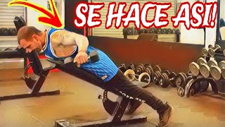 ❌DELTOIDE POSTERIOR EN BANCO INCLINADO❌fitnessmotivacionstrong [upl. by Nasah]