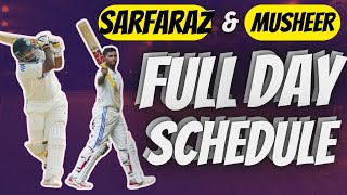 Sarfaraz and Musheer khan Full Day Practice Schedule  Batting basic tips  Naushad Khan [upl. by Elohc]