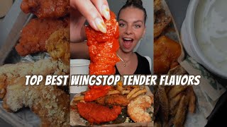 REVIEWING DIFFERENT WINGSTOP FLAVORS 🍗 [upl. by Rozelle]