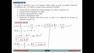 résistance des matériaux  exercice 2  traction compression [upl. by Jarl160]