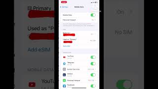 How to on data roaming on iPhone shorts [upl. by Radke]