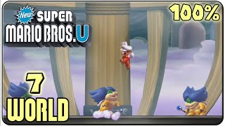 New Super Mario Bros U  Walkthrough  Part 7 Meringue Clouds [upl. by Alguire]