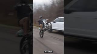 Crazy Dirt Bike Road Wheelies ✊ [upl. by Ketchan]