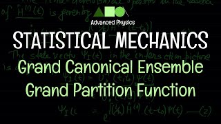 Statistical Mechanics  Grand Canonical Ensemble  Grand Partition Function [upl. by Avigdor]