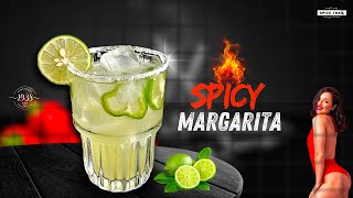 Easy Spicy Margarita Cocktail Recipe  How to make Spicy Margarita [upl. by Anwahsad]