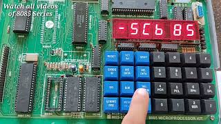 Substraction of Two 8 bit Number  Microprocessor Practical  8085 Practical Trainer Kit  8085 [upl. by Skeie]