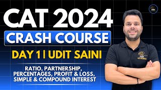 CAT 2024 Crash Course  Day 01  Arithmetic Revision with Important Questions  Udit Saini cat2024 [upl. by Vitoria]