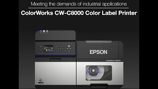 Epson ColorWorks C8000 Color Inkjet Label Printer [upl. by Esinehs]