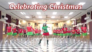 Celebrating Christmas│Line Dance by Sebastiaan Holtland NL│Demo amp Walk Through║慶祝聖誕│排舞│含導跳║4K [upl. by Fennell]