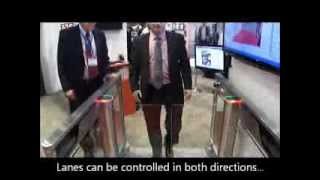 SlimLane integrated with biometrics technology at ASIS 2013 [upl. by Broeker]