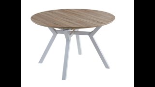 Mesa Comedor Redonda Ebro Extensible 120cm  Noryk Home [upl. by Grannie]