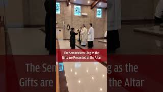 The Seminarians Sing as the Gifts are Presented at the Altar [upl. by Kosiur127]