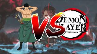 who is strongest  Zoro vs demon slayer [upl. by Socher]