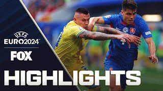 Slovakia vs Ukraine Highlights  UEFA Euro 2024 [upl. by Irtimid]