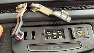 Samsonite Luggage – How to Reset Combination Lock ASMR [upl. by Matland]