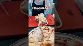 🍕LA PIZZA EN MILÁN ES OTRO ROLLO 🤤 pizza milan milano pizzalover [upl. by Weissman430]