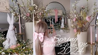 🌸NEW🌸2024 SPRING DECORATE WITH ME🌱DECORATE WITH ME FOR EASTER🐣 SPRING FARMHOUSE DECORATING🌱🌸 [upl. by Secnarf199]