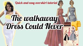 Make a Simple overskirt In 1hr or less [upl. by Ludie]