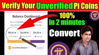 How to verify unverified Pi coins  how to convert unverified pi coins to transferable  unverified [upl. by Arnst]