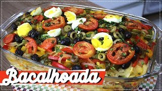 BACALHOADA  RECEITA DE BACALHAU SUPER FÁCIL [upl. by Dnalevelc613]