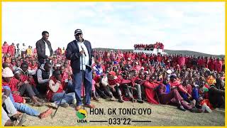 Hon GK TONGOYO TRIUMPH ENTRY AT SIANA WARD NAROK POLITICS 2022 [upl. by Benis]