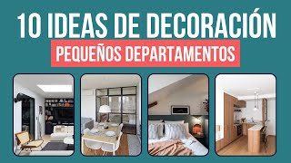 10 Departamentos Pequeños que Puedes Copiar Diseño de Espacios Pequeños [upl. by Mason72]