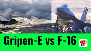 Saab Gripen E vs F16 The Ultimate Fighter Jet Showdown [upl. by Zerdna]