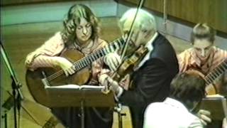 Alexander Labko plays Sarasate quot Zapateadoquot with guitar ensemble [upl. by Rojam]