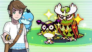 Live Shiny Hoothoot After 9602 REs  Evolution  Pokemon Gold VC [upl. by Ayana]