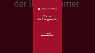 Arbejdernes Landsbank er for jer der ikke gemmer formuen i Schweiz [upl. by Ahsiena]