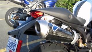 Ducati Monster 796 Termignoni Slip on exhaust [upl. by Lenoel667]