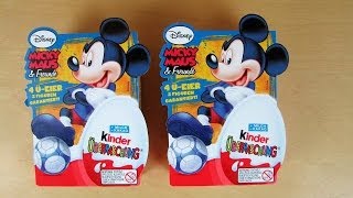 8x Mickey Mouse Kinder Surprise Eggs [upl. by Reger]