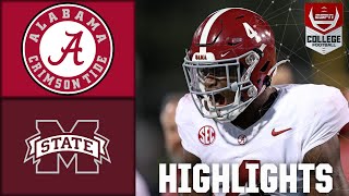 Alabama Crimson Tide vs Mississippi State Bulldogs  Full Game Highlights [upl. by Nolla792]