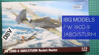 IBG Models 172 Fw 190D9 JABOSTURM 72544 Review [upl. by Yanahs]