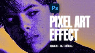 How to Make Colored Pixel Art Style in Photoshop Quick Tutorial [upl. by Ainecey]