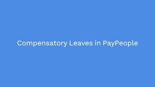 Compensatory Leaves In PayPeople In Urdu [upl. by Kilbride289]