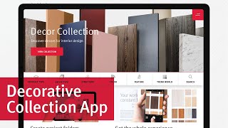 EGGER Decorative Collection App [upl. by Nixie]