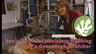 How to Stretch Upholstery Webbing [upl. by Phillada347]