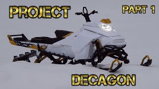 The Most Powerful Rc Snowmobile ever  Project Decagon Part 1 [upl. by Annawek]