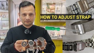 HOW TO RESIZEADJUST YOUR WATCH METAL MESH STRAPTITAN STRAP ADJUSTMENTघड़ी का पटा काइस छोटा करेन [upl. by Naejamron]