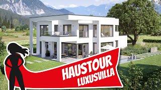 Luxusvilla Haustour mit perfekter Balance aus Design und Funktion von Weberhaus  Hausbau Helden [upl. by Alicsirp]