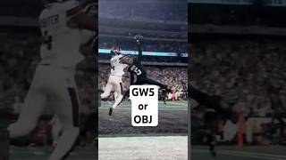 Garrett Wilson or OBJ onehand nfl garrettwilson nyjets footballtiktok [upl. by Neyuh]