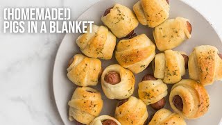 EASY Homemade Pigs in a Blanket  The Recipe Rebel [upl. by Brom]