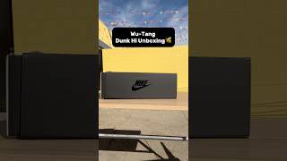 Unboxing the WuTang Nike Dunk 👟 rap millenniumshoes [upl. by Lethia]