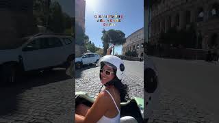 🛵This is the best way to tour Rome took us to 9 different spots in about 3 hrs travel shorts [upl. by Thomasina840]